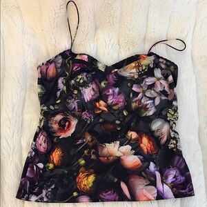 Ted Baker London Multicolor Floral Tank Top